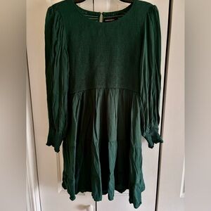 Hunter Green Long Sleeve Dress